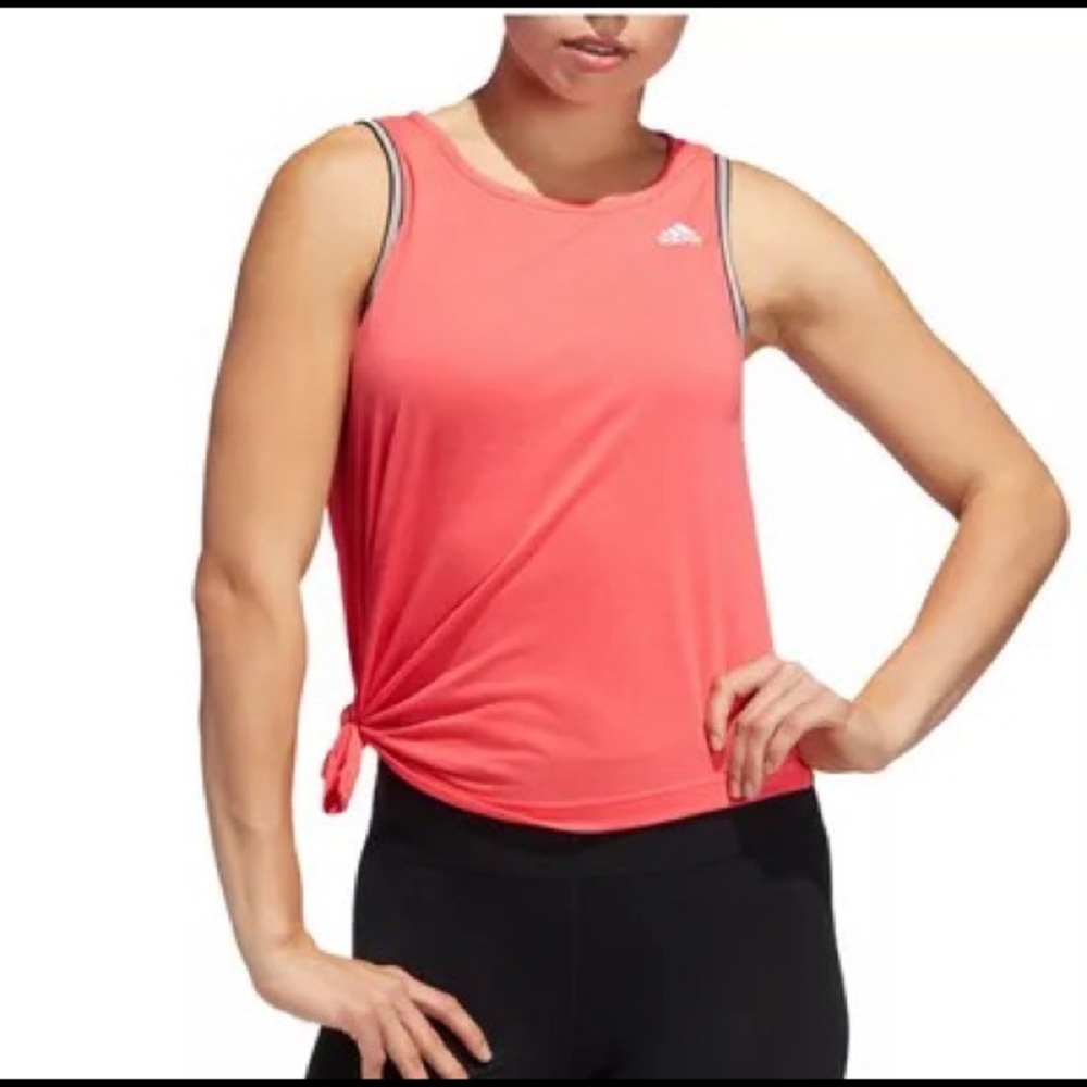 Adidas Women’s Workout Tank Top Neon Red Coral Small